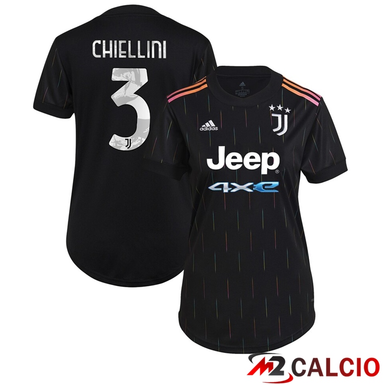Maglia Juventus (CHIELLINI 3) Donna Seconda Nero 2021/2022