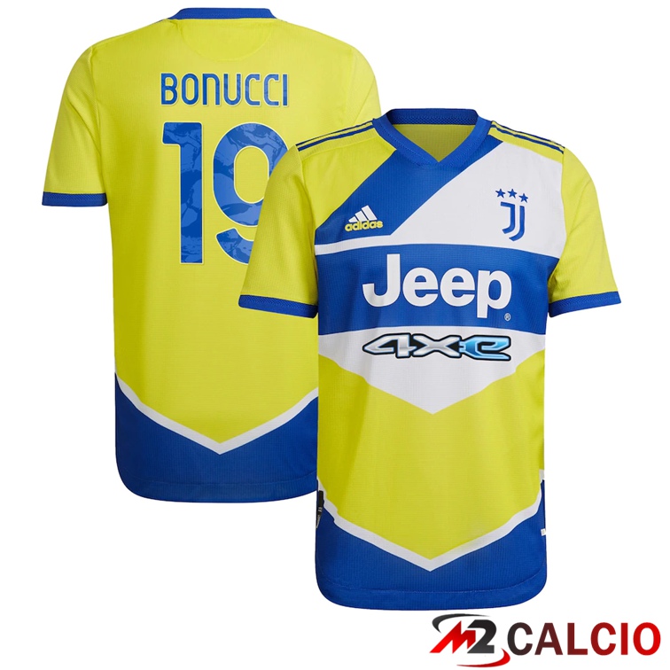 Maglia Juventus (Bonucci 19) Terza Giallo 2021/2022