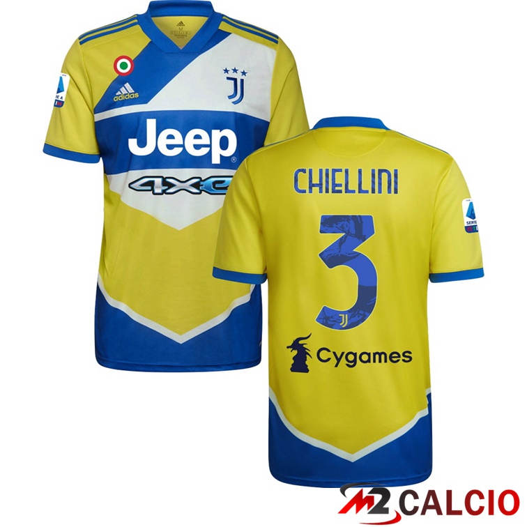 Maglia Juventus (CHIELLINI 3) Terza Giallo 2021/2022