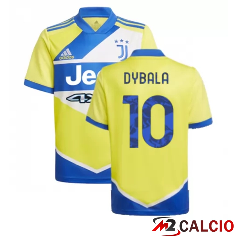 Maglia Juventus (DYBALA 10) Bambino Terza Giallo 2021/2022