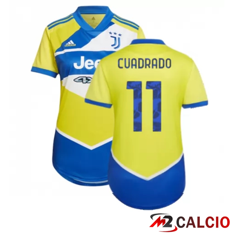 Maglia Juventus (CUADRADO 11) Donna Terza Giallo 2021/2022