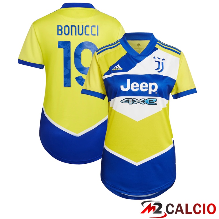Maglia Juventus (Bonucci 19) Donna Terza Giallo 2021/2022