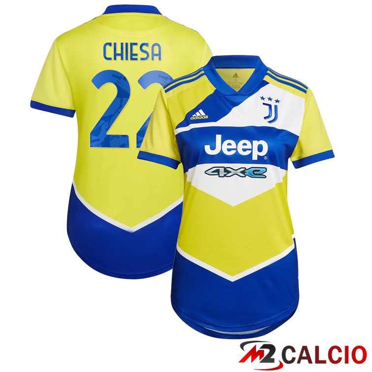 Maglia Juventus (CHIESA 22) Donna Terza Giallo 2021/2022