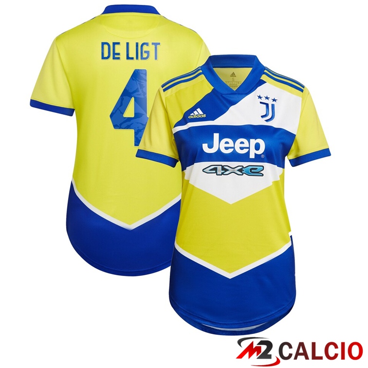 Maglia Juventus (De Ligt 4) Donna Terza Giallo 2021/2022