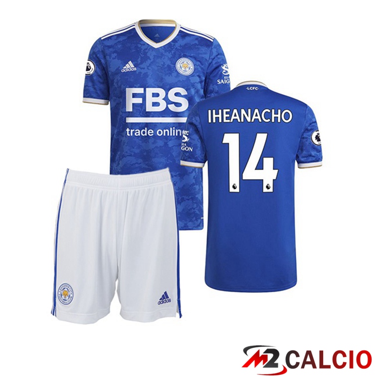 Maglia Leicester City (IHEANACHO 14) Bambino Prima Blu 2021/22