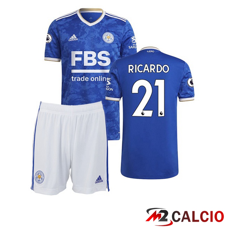 Maglia Leicester City (RICARDO 21) Bambino Prima Blu 2021/22