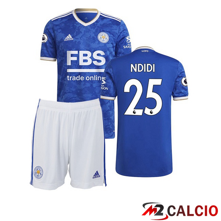 Maglia Leicester City (NDIDI 25) Bambino Prima Blu 2021/22