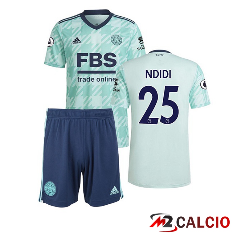 Maglia Leicester City (NDIDI 25) Bambino Seconda Verde 2021/22