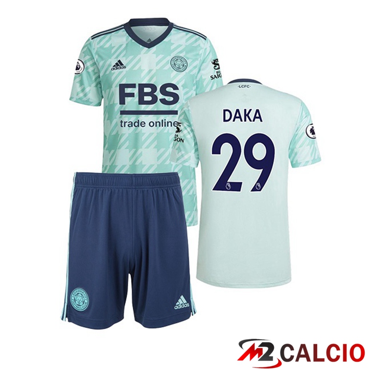 Maglia Leicester City (DAKA 29) Bambino Seconda Verde 2021/22