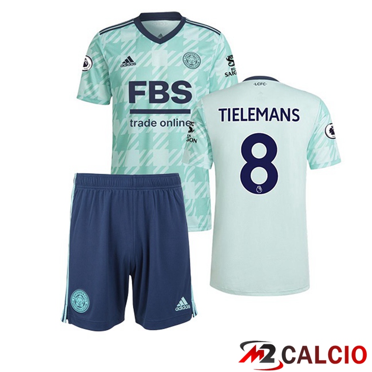 Maglia Leicester City (TIELEMANS 8) Bambino Seconda Verde 2021/22
