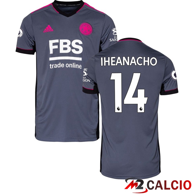 Maglia Leicester City (IHEANACHO 14) Terza Grigio Foncé 2021/2022