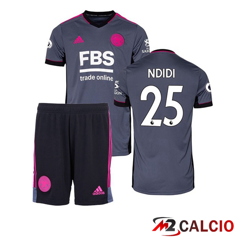 Maglia Leicester City (NDIDI 25) Bambino Terza Grigio 2021/22