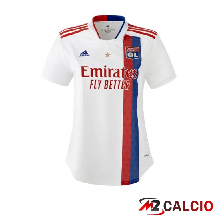 Maglia Olympique Lyon Donna Prima Bianco 2021/2022