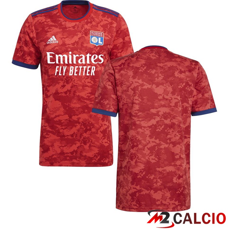 Maglia Olympique Lyon Seconda Rosso 2021/2022