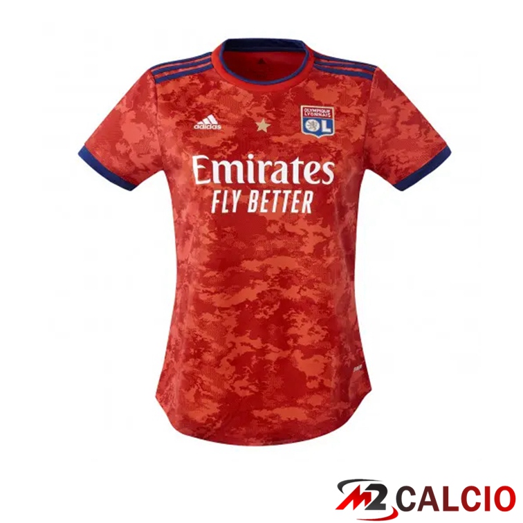 Maglia Olympique Lyon Donna Seconda Rosso 2021/2022