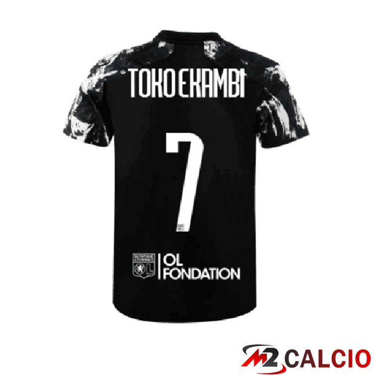 Maglia Olympique Lyon (TOKO EKAMBI 7) Terza Nero 2021/2022