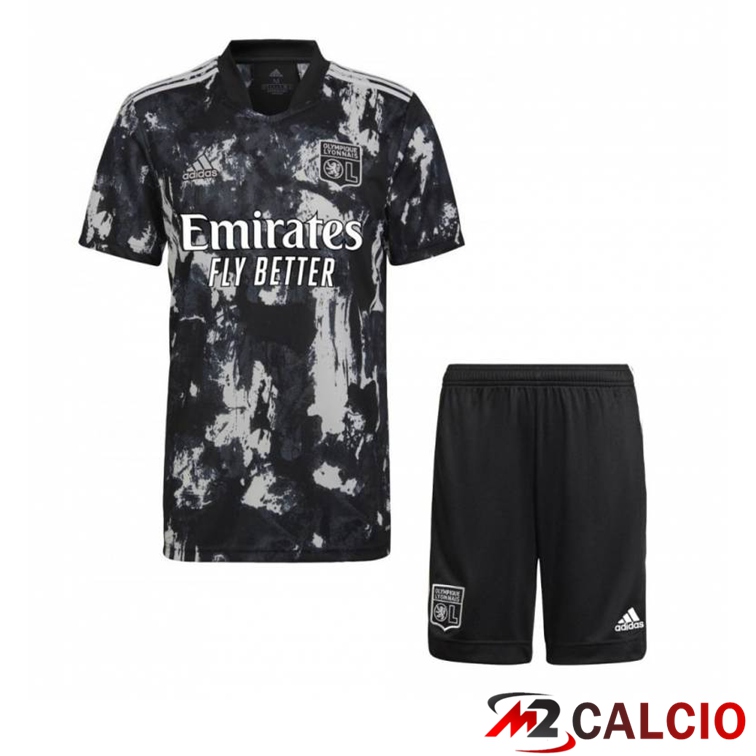 Maglia Olympique Lyon Bambino Terza Nero 2021/2022