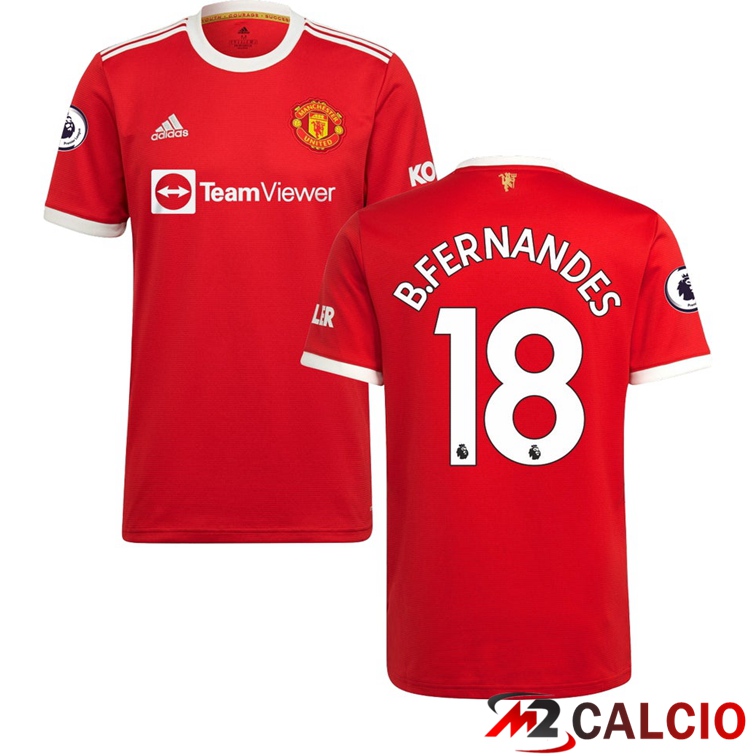 Maglia Manchester United (B.FERNANDES 18) Prima Rosso 2021/2022