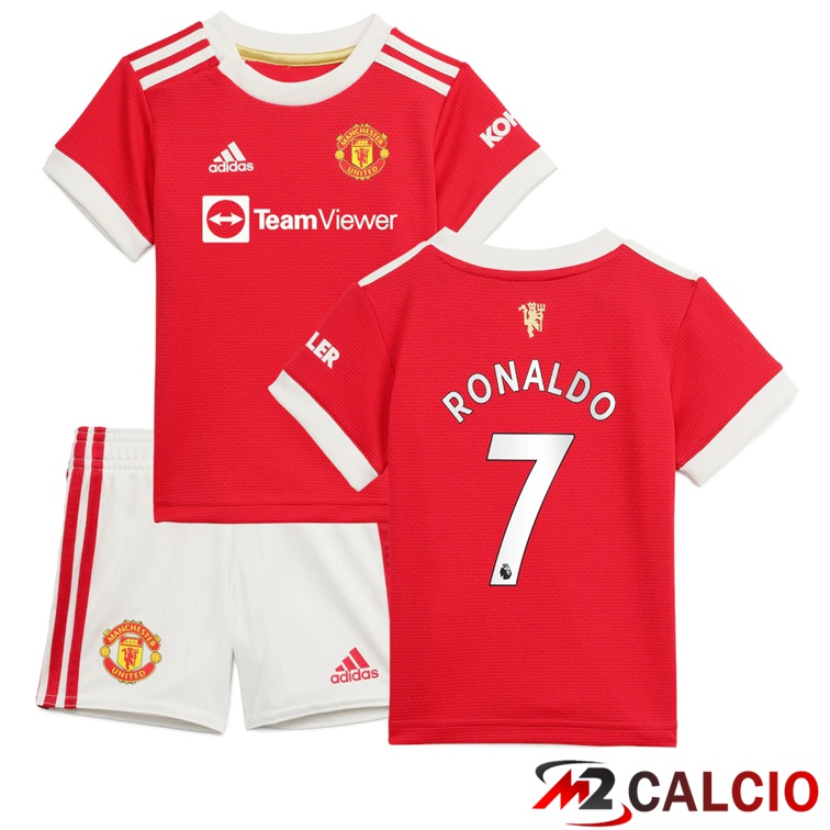 Maglia Manchester United (RONALDO 7) Bambino Prima Rosso 2021/2022