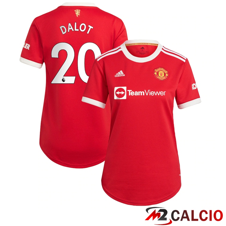 Maglia Manchester United (Dalot 20) Donna Prima Rosso 2021/2022