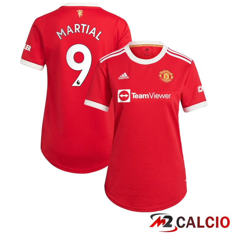 Maglia Manchester United (MARTIAL 9) Donna Prima Rosso 2021/2022
