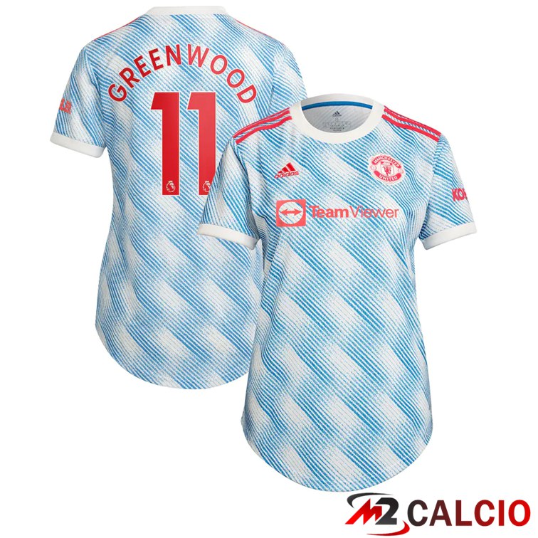 Maglia Manchester United (GREENWOOD 11) Donna Seconda Blu/Bianco 2021/2022