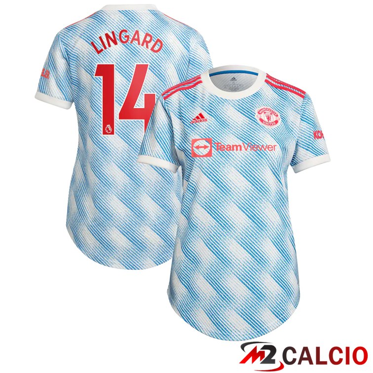 Maglia Manchester United (Lingard 14) Donna Seconda Blu/Bianco 2021/2022