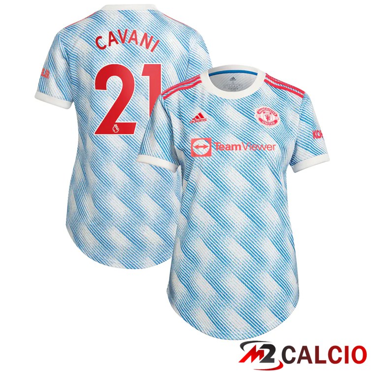 Maglia Manchester United (CAVANI 21) Donna Seconda Blu/Bianco 2021/2022