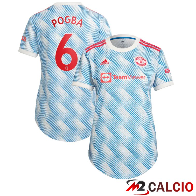 Maglia Manchester United (POGBA 6) Donna Seconda Blu/Bianco 2021/2022