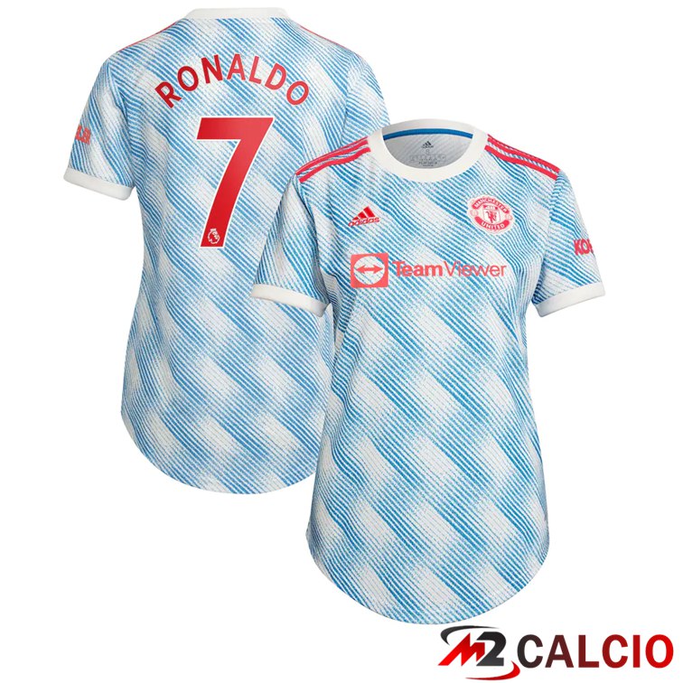 Maglia Manchester United (RONALDO 7) Donna Seconda Blu/Bianco 2021/2022