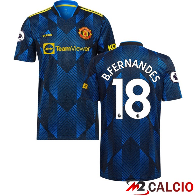Maglia Manchester United (B.FERNANDES 18) Terza Blu Scuro 2021/2022