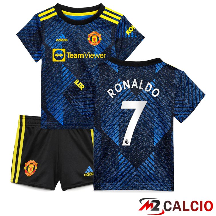 Maglia Manchester United (RONALDO 7) Bambino Terza Blu Scuro 2021/2022