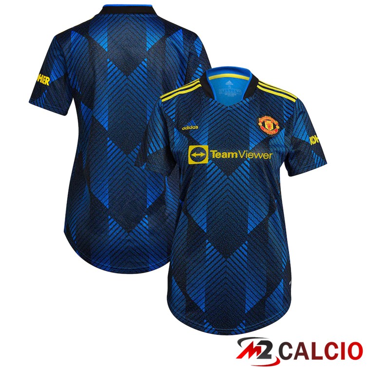 Maglie Calcio Manchester United Donna Terza Blu Scuro 2021/2022