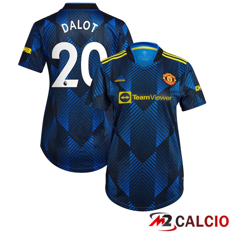 Maglia Manchester United (Dalot 20) Donna Terza Blu Scuro 2021/2022