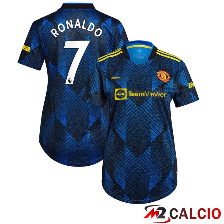 Maglia Manchester United (RONALDO 7) Donna Terza Blu Scuro 2021/2022