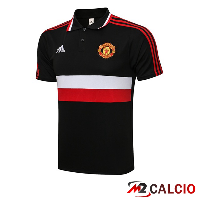 Maglia Polo Manchester United Nero 2021/2022
