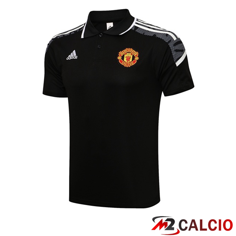 Maglia Polo Manchester United Nero 2021/2022