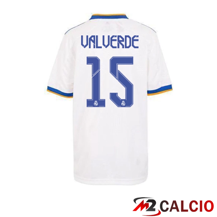 Maglia Real Madrid (VALVERDE 15) Prima Bianco 2021/2022