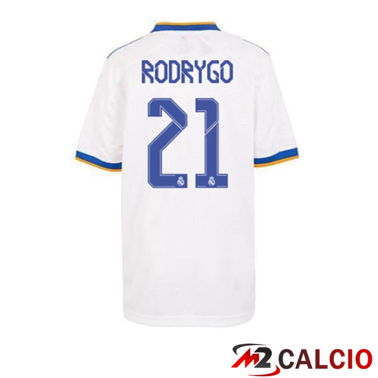 Maglia Real Madrid (Rodrygo 21) Prima Bianco 2021/2022