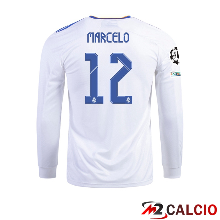 Maglia Real Madrid (MARCELO REAL 12) Prima Manica Lunga 2021/2022
