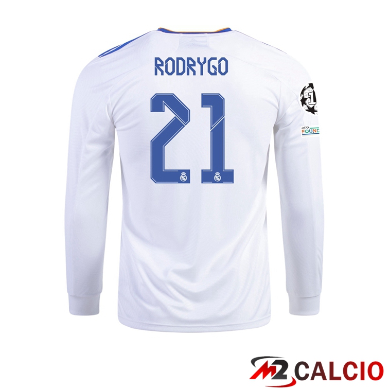 Maglia Real Madrid (Rodrygo 21) Prima Manica Lunga 2021/2022