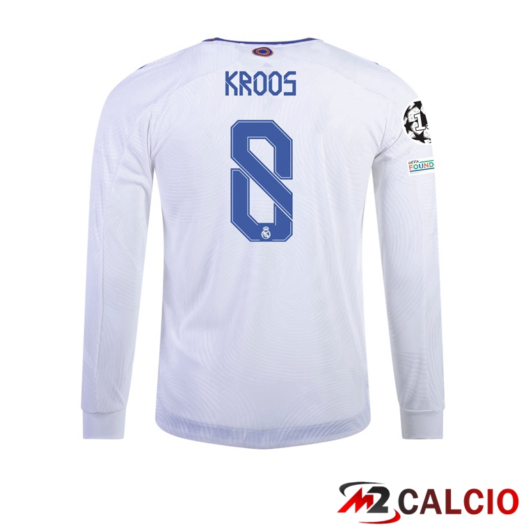 Maglia Real Madrid (TONI KROOS 8) Prima Manica Lunga 2021/2022