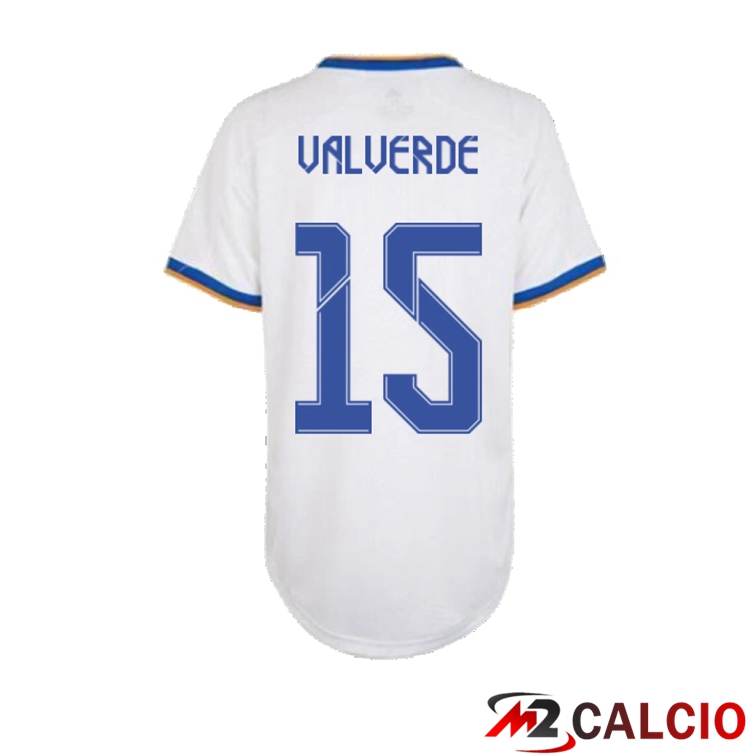 Maglia Real Madrid (VALVERDE 15) Donna Prima Bianco 2021/2022