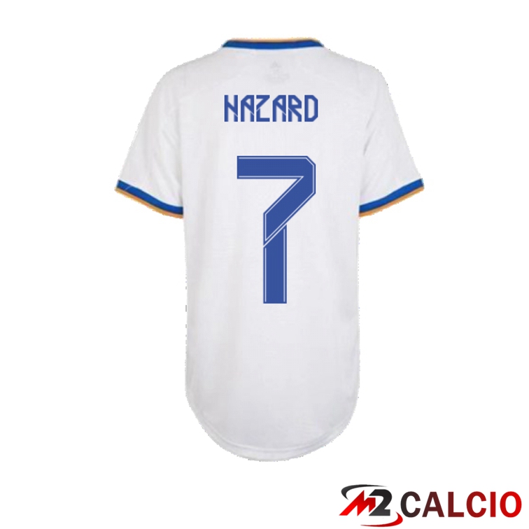 Maglia Real Madrid (HAZARD 7) Donna Prima Bianco 2021/2022