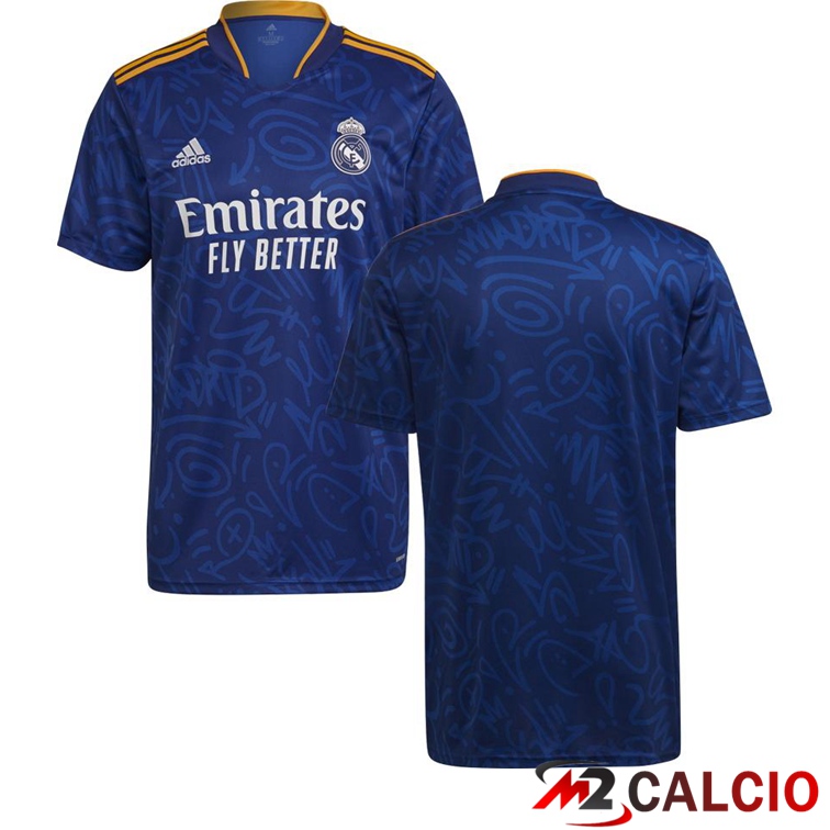 Maglie Calcio Real Madrid Seconda Blu 2021/2022