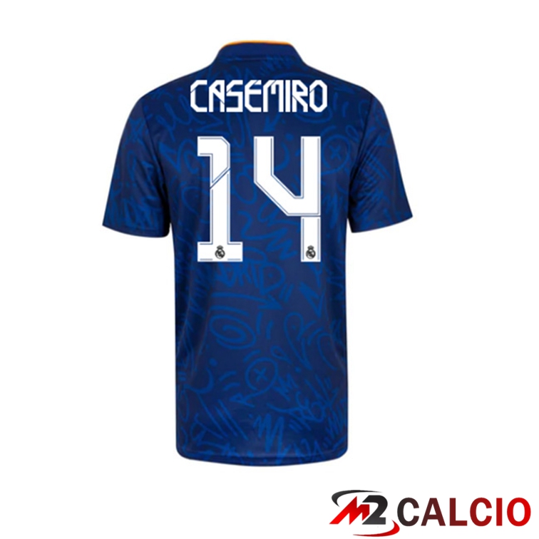 Maglia Real Madrid (CASEMIRO 14) Seconda Blu 2021/2022