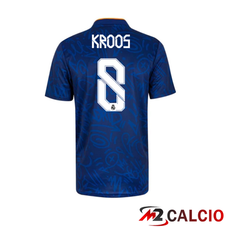 Maglia Real Madrid (KROOS 8) Seconda Blu 2021/2022