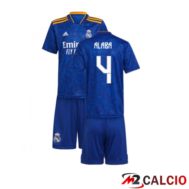 Maglia Real Madrid (SERGIO RAMOS 4) Bambino Seconda Blu 2021/2022