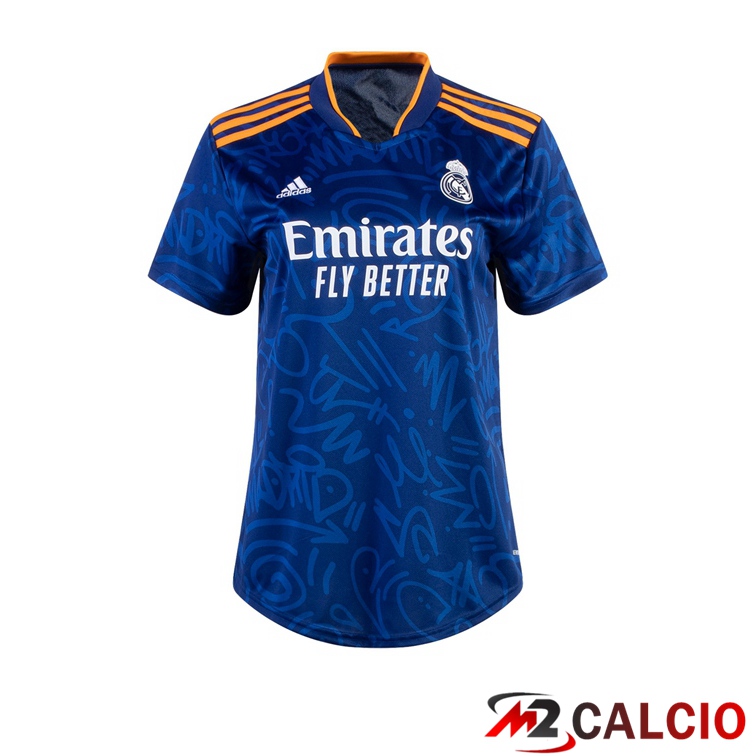 Maglie Calcio Real Madrid Donna Seconda Blu 2021/2022