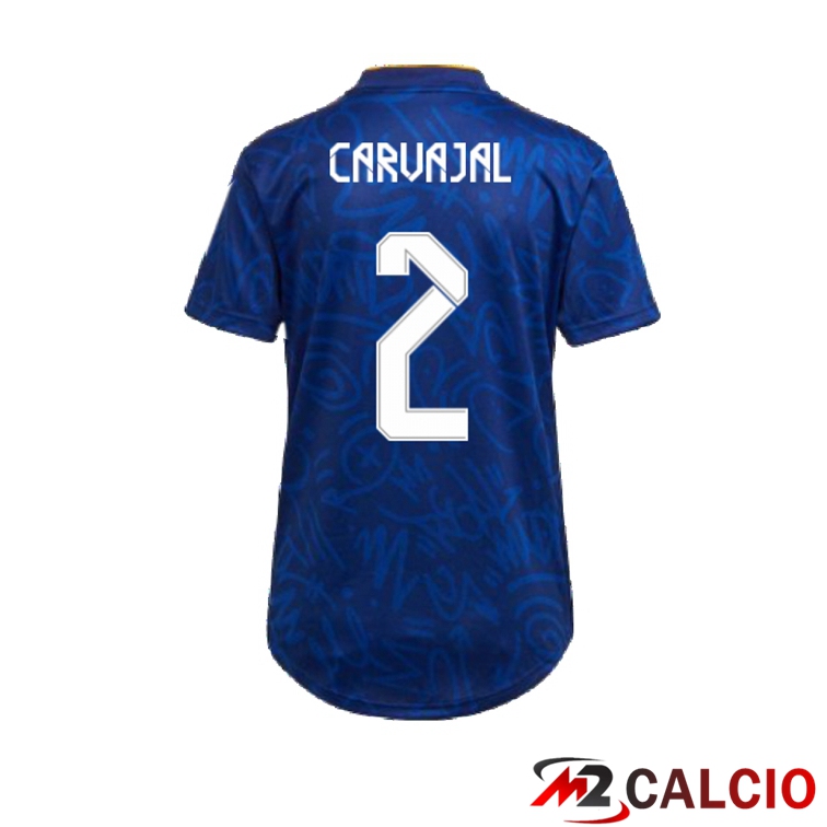 Maglia Real Madrid (DANI CARVAJAL 2) Donna Seconda Blu 2021/2022